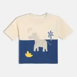 mini klub Boys Embroidered Round-Neck T-Shirt-picture-3