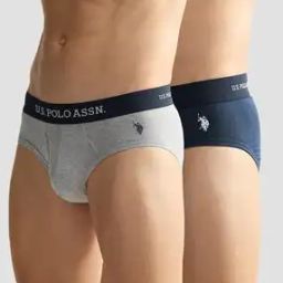 Men Pack of 2 Briefs with Brand Wasitband-image-7