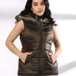 Women Quilted Regular Fit Gilet-picture-40