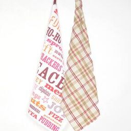 Set of 2 Holiday Cheer Print Kitchen Towels-47