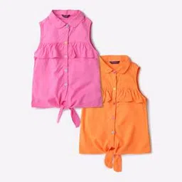 Pack of 2 Shirts with Tie-Ups-image-71