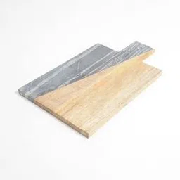 Colourblock Acacia Wood & Marble Chopping Board-picture-44