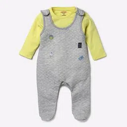 Quilted Dungaree with T-shirt-image-38