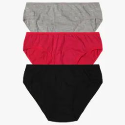 Women Pack of 3 Low-Rise Bikini Briefs-image-58