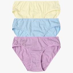 Women Pack of 3 Low-Rise Bikini Briefs-image-86
