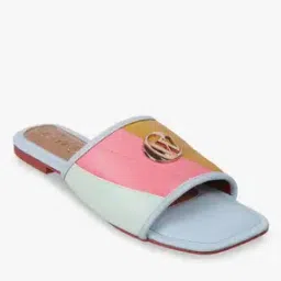 Women Colourblock Slip-On Sandals-image-34