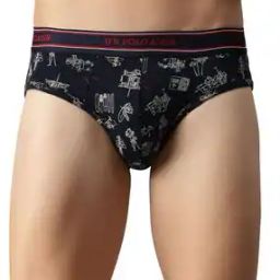 Pack of 3 Printed Briefs with Logo Waistband-picture-31
