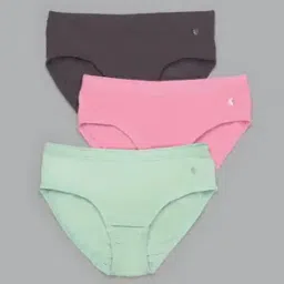 Pack of 3 Ultra Soft & No Marks Waistband Hipster Panties-image-30