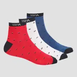 Men Pack of 3 Aloe Finish ES002 Ankle-Length Everyday Socks-image-90