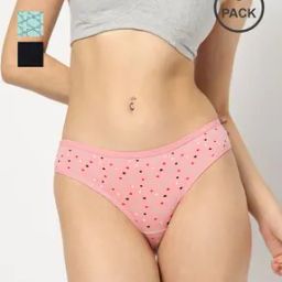 Women Pack of 3 Printed Bikini Briefs-picture-40