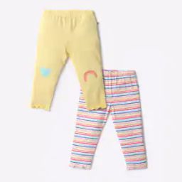 Pack of 2 Striped Leggings-image-72