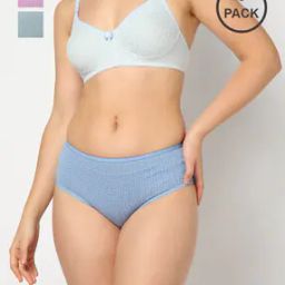 Pack of 3 Printed High-Rise Assorted Briefs-image-4