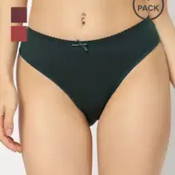 Women Pack of 3 Low-Rise Bikini Briefs-picture-32