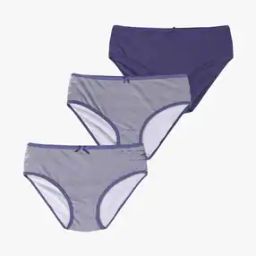 Pack of 3 Striped Mid-Rise Hipster Panties-image-79
