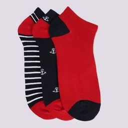 Men Pack of 3 Striped Ankle-Length Socks-picture-13