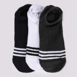 Pack of 3 Ribbed Ankle-Length Socks-image-41