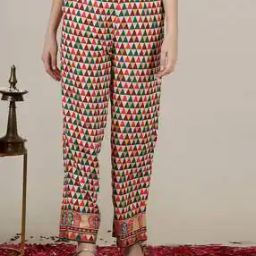 Women Geometric Print Palazzos with Insert Pocket-picture-9