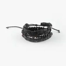 Men Set of 3 Beaded Bracelets-10