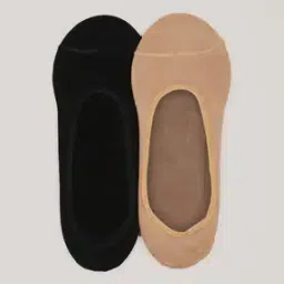 Pack of 2 Assorted Antimicrobial No-Show Socks-35
