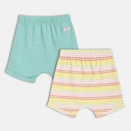 mini klub Girls Pack of 2 Striped Shorts-picture-48