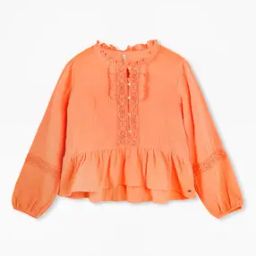 Girls Regular Fit Peplum Top-image-11