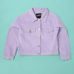 Corduroy Jacket with Flap Pockets-0