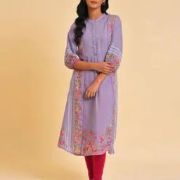 Floral Print A-Line Kurta-image-9