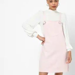 Dungaree Dress with Patch Pocket-image-94