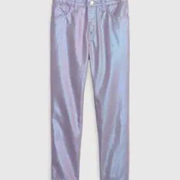 Girls Foil Print Slim Fit Jeans-image-83