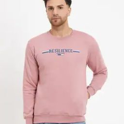 Men Typographic Print Crew-Neck Sweatshirt-image-81