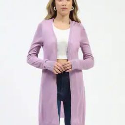 Women Patterned Relaxed Fit Front-Open Shrug-20