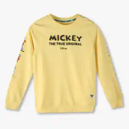 Boys Micky Mouse Print Crew-Neck Sweatshirt-picture-19