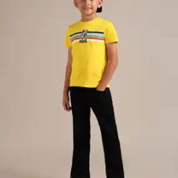 Boys Printed Regular Fit Crew-Neck T-Shirt-picture-46
