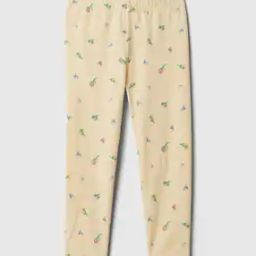 Floral Motif Print Mid Rise Leggings-picture-47