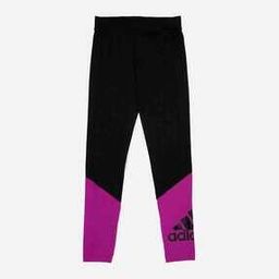 Logo Print Leggings with Contrast Panels-image-2