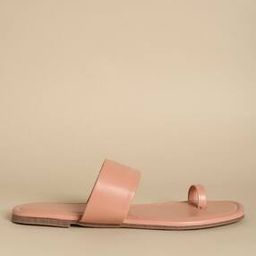 Slip-On Toe-Ring Flat Sandals-53