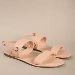 Slip-On Sandals with Buckle Fastening Strap-17