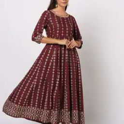 Floral Print Fit & Flare Maxi Dress-picture-0