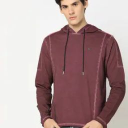 Regular Fit Hoodie with Placement Logo-picture-36