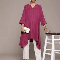 aarke ritu kumar Women Geometric Print Molly A-Line Kurta-picture-36