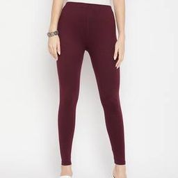 Ankle-Length Leggings with Elasticated Waist-image-82