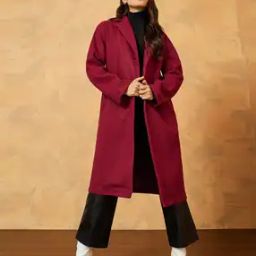 Women Oversized Wool Like Midi Length Trench Coat-picture-52