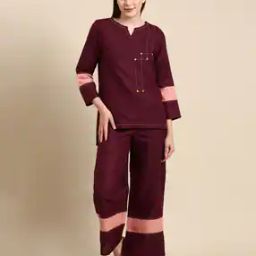 Women Printed 2-Piece Top & Pants Set-26