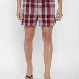 Checked Boxers with Elasticated Waist-picture-24
