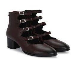 Women Ankle-Length Boots with Buckle-Accent-picture-3
