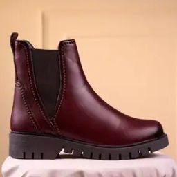 Women Ankle-Length Boots with Round Toes-image-56