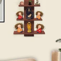 3 Tiers Tree-Shape Floating Display Shelves-0