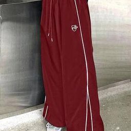 Women Striped Wide-Leg Track Pants -image-19