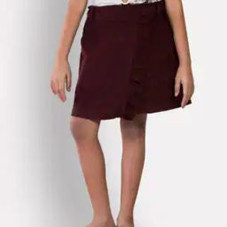 Striped Wrap Skirt with Insert Pockets-picture-34