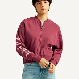 levi's Women Brand Print Regular Fit Bomber Jacket-picture-21